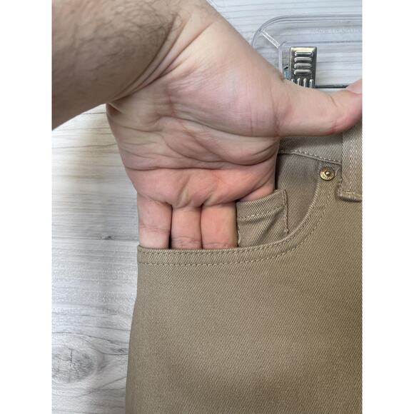 Gloria Vanderbilt Jeans Womens 14 Khaki Amanda Average Missy Stretch Twill Pants - Picture 3 of 14